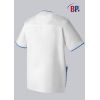 Blouse Médicale Femme et Homme BP®, Blanc et bleu azur, Dos