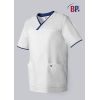 Blouse Médicale Femme et Homme BP®, Blanc et bleu nuit