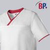 Blouse Médicale Femme et Homme BP®, Encolure en V, Blanc et corail