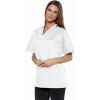 Tunique Femme et Homme, Col en V, Polyester Coton, Blanc