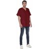 Tunique Femme et Homme, Polyester Coton, Rouge empire