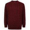 Magnifique Pull Irlandais Femme et Homme, Bordeaux