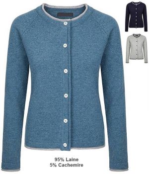 Gilet Cardigan Femme, Laine et Cashmere, Doux et Chic