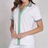 Shirt Femme Manches Courtes, Coton et Stretch