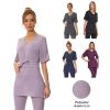 Blouse Esthéticienne, Polyester Bel Aspect Lin, Entretien Facile, Ceinture Amovible
