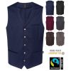 Gilet de Service et Hôtellerie Homme, 5 Boutons Pression