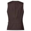 Gilet de Service et Hôtellerie Femme, Dos, Marron