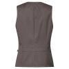 Gilet de Service et Hôtellerie Femme, Dos, Taupe