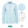 Chemise Homme, Manches longues, Coupe Slimfit, Bleu clair à motifs.