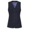 Gilet de Tailleur Femme Premium, Coupe Confort, Marine