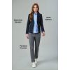 Chemisier Femme, Coton Stretch, Bleu ciel, Pantalon Houston Veste Edition