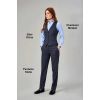 Chemisier Femme, Coton Stretch, Bleu ciel, Gilet Olivia, Pantalon Stella