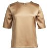 Blouse Femme Satin, Or