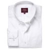 Chemise Homme, Manches Longues, 100% Coton, Blanc