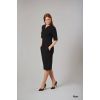 Robe Jersey Stretch, Deux Poches, Noire