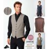 Gilet Homme, Elegant et Confort Stretch, 5 Boutons, Dos en Satin