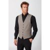 Gilet Homme, Elegant et Confort Stretch, Gris à carreaux