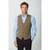 Gilet Homme, Elegant et Confort Stretch, 5 Boutons, Vert à carreaux