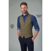 Gilet Homme Vert à carreaux et Chemise Jasper