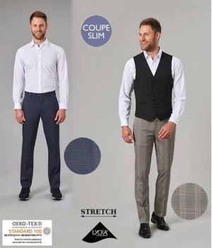 Pantalon Homme, Coupe SlimFit, Beau Design, Confortable et Habillé