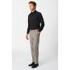 Pantalon Homme Gris à carreaux avec Chemise noire