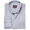 Chemise Homme, Gris argent à rayures