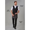 Chemise Homme, Manches Courtes, Blanche avec Gilet Mercury et Pantalon Mars