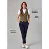 Gilet de Tailleur Femme Vert et Chemisier Hamilton