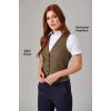 Gilet de Tailleur Femme Vert, Chemisier Hamilton et Pantalon Houston