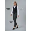 Gilet de Tailleur Femme Noir, Chemisier Mirabel et Pantalon Torino