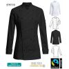 Veste de Cuisine Femme, Regular fit, Orifices de ventilation, Coutures princesse