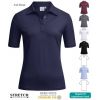 Polo Femme, Manches courtes, Col Chemise Kent, Stretch, Anthracite
