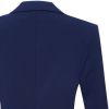 Veste Femme Premium, Dos, Bleu Italien