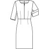 Robe Femme Premium, Coupe Regular, Croquis