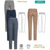 Pantalon Chino Femme, Coupe Regular Fit Légèrement cintrée, Gris