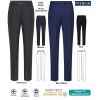 Pantalon Femme Premium, Taille Haute, Jambe Etroite Avec Pli, Confort Bi-Stretch