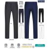 Pantalon Homme Premium Bi-stretch, Elegant et Chic, Jambes étroites