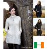 Manteau Femme Irlandais, Fermeture zip, Laine Mérinos extra douce