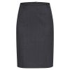 Jupe crayon, Confort Laine vierge, Polyester et Stretch, Anthracite