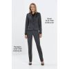 Pantalon Femme, SlimFit, avec Veste assortie, Anthracite