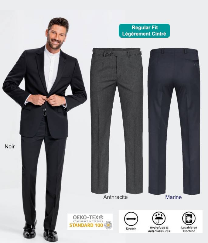 Pantalon Coton, polyester, élasthanne - Homme/1425 - Vêtements pour les  professionnels - professionnel