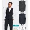 Gilet Homme, 5 boutons, Confort Laine, Polyester et Elasthanne, Lavable en machine