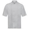 Veste de Cuisine, Manches Courtes, Gris clair