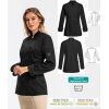 Veste de cuisine femme noire manches longues