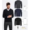 Pull Homme, Col en V, anti bouloche, Entretien facile