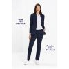 Pantalon Femme, Bleu foncé Porté avec Veste assortie