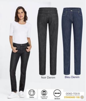 Jean Femme, Taille Normale, Coupe Regular Fit Légèrement Cintrée