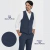 Gilet Homme, Marine PinPoint Porté avec Pantalon assorti