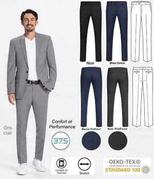 Pantalon Homme, Taille basse, SlimFit, Confort et performance
