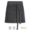 Tablier de service Noir Denim coton et stretch